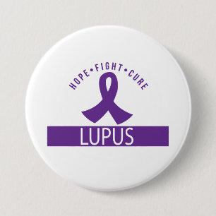 Hope Fight Cure Lupus Awareness 7.5 Cm Round Badge