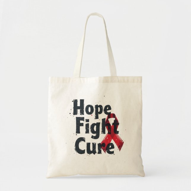 Hope, Fight, Cure Tote Bag (Front)