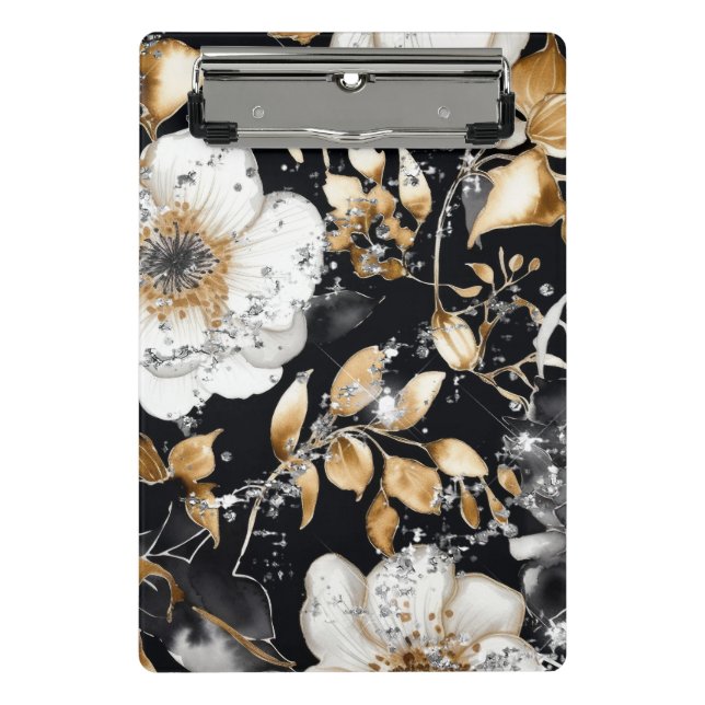 Hope Floral Glitter Mini Clipboard (MW1003-MC) (Front)