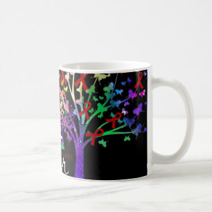 Hope For A Cure Brain Aneurysm Awareness Tree Ribb Coffee Mug