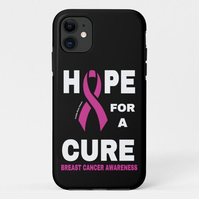 Hope for a Cure...Breast Cancer Case-Mate iPhone Case (Back)
