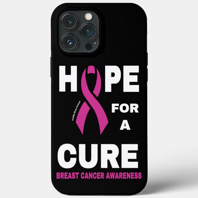 Hope for a Cure...Breast Cancer Case-Mate iPhone Case (Back)