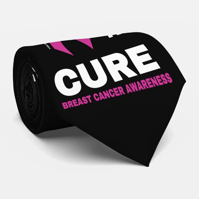 Hope for a Cure...Breast Cancer Tie (Rolled)