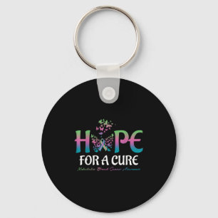 Hope For A Cure Butterfly Metastatic Breast Cancer Key Ring