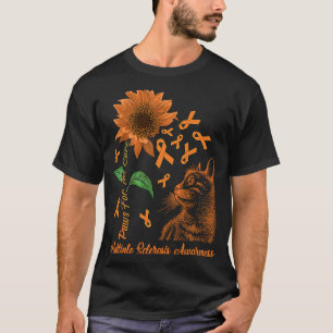Hope For A Cure Cat & Sunflower Multiple Sclerosis T-Shirt