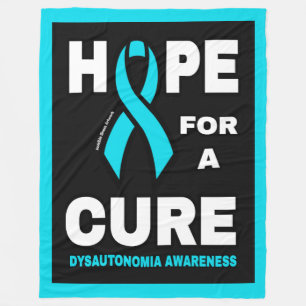 Hope For A Cure...Dysautonomia Fleece Blanket