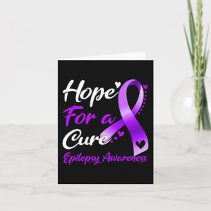 Hope For A Cure Epilepsy Awareness Ribbon Gifts Card