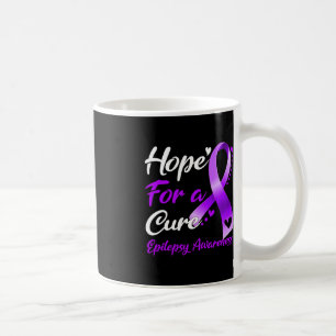Hope For A Cure Epilepsy Awareness Ribbon Gifts Coffee Mug