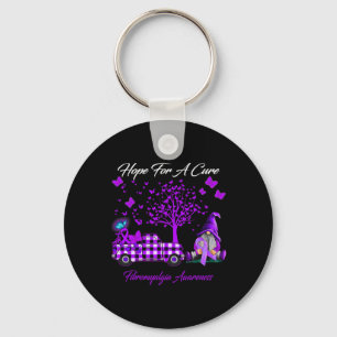 Hope For A Cure Fibromyalgia Awareness Gifts Key Ring