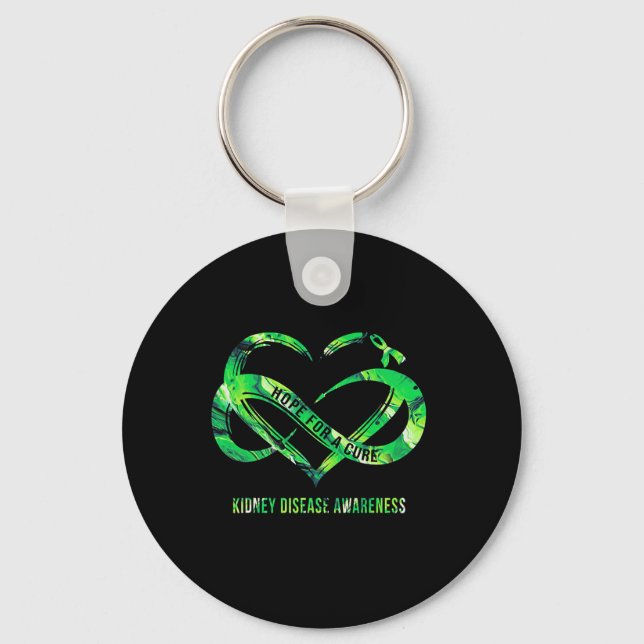 Hope For A Cure Kidney Disease Awareness  Key Ring (Front)