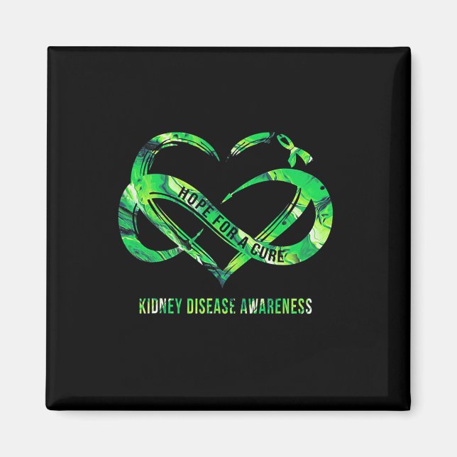 Hope For A Cure Kidney Disease Awareness  Magnet (Front)