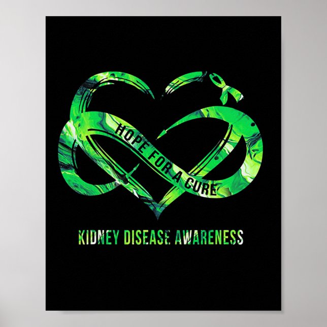 Hope For A Cure Kidney Disease Awareness  Poster (Front)