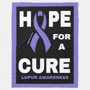 Hope for a Cure...Lupus Fleece Blanket