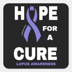 Hope for a Cure...Lupus Square Sticker