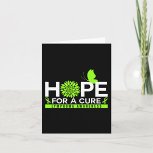 Hope For A Cure Lymphoma Awareness Butterfly 1 Card
