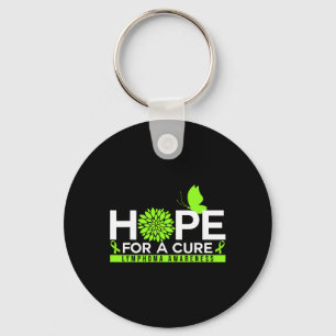 Hope For A Cure Lymphoma Awareness Butterfly 1 Key Ring