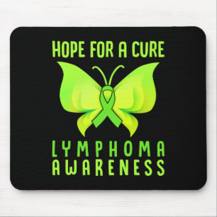 Hope For A Cure Lymphoma Awareness Butterfly  Mouse Mat