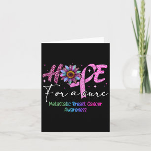 Hope For A Cure Metastatic Breast Cancer Awareness Card