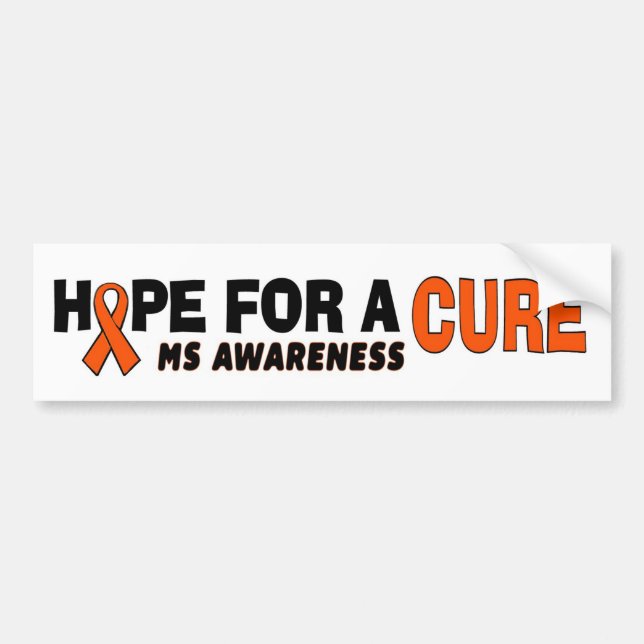 Hope For A Cure...MS Bumper Sticker (Front)