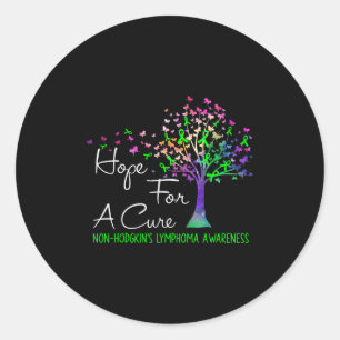 Hope For A Cure Non-hodgkins Lymphoma Awareness Tr Classic Round Sticker