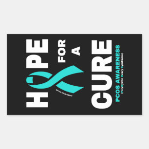 Hope For A Cure...PCOS Rectangular Sticker
