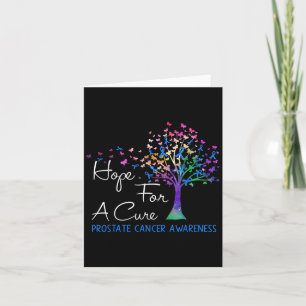 Hope For A Cure Prostate Cancer Awareness Tree Rib Card