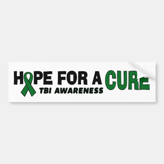 Hope For A Cure...TBI Bumper Sticker (Front)