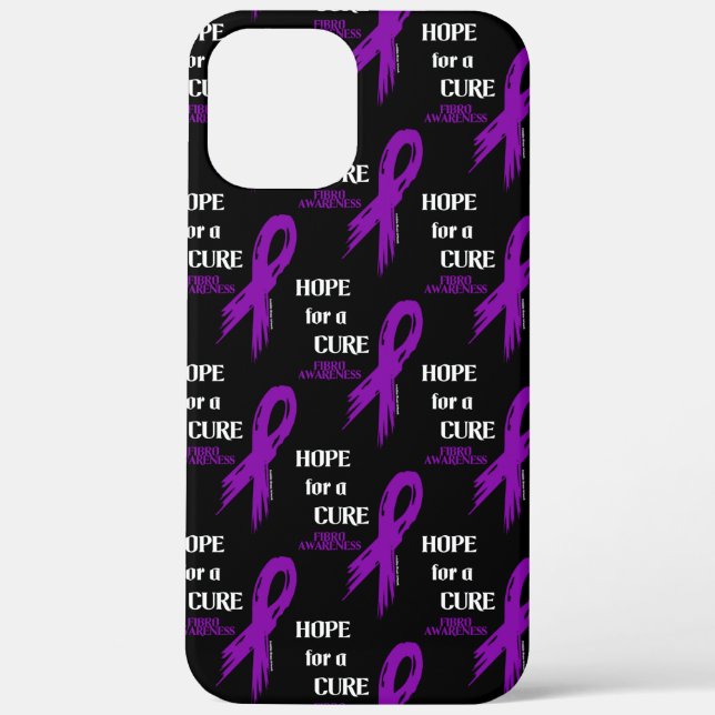 Hope for a Cure/Torn Ribbon...Fibro Case-Mate iPhone Case (Back)
