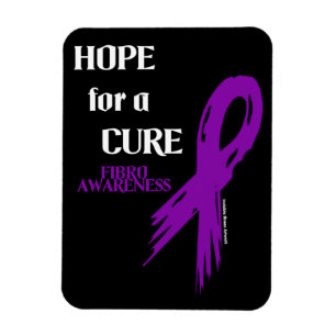 Hope for a Cure/Torn Ribbon...Fibro Magnet