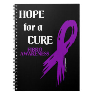Hope for a Cure/Torn Ribbon...Fibro Notebook