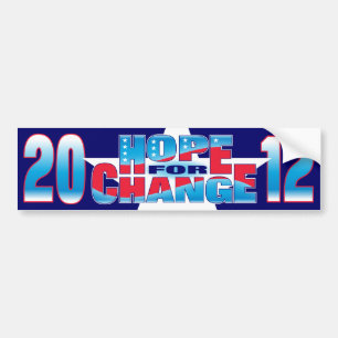 Hope for Change 2012 Bumper Sticker