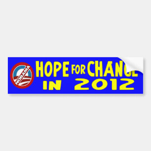 Hope for Change in 2012 Bumper Sticker