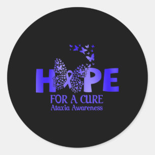 Hope For Cure Ataxia Apparel Ataxia Awareness Gift Classic Round Sticker