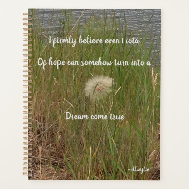 Hope for Dreams to Come True Planner (Front)