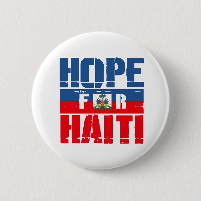 Hope for Haiti 6 Cm Round Badge (Front)