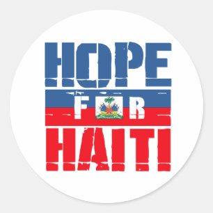 Hope for Haiti Classic Round Sticker