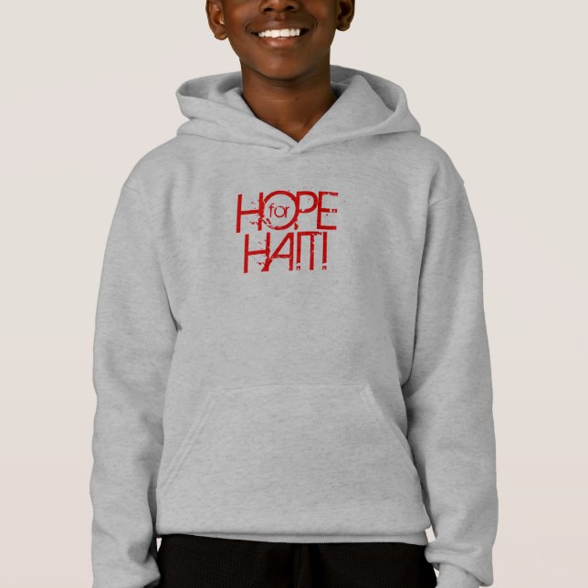 HOPE FOR HAITI [Profits Donated] iGave Kids Hoodie (Front)
