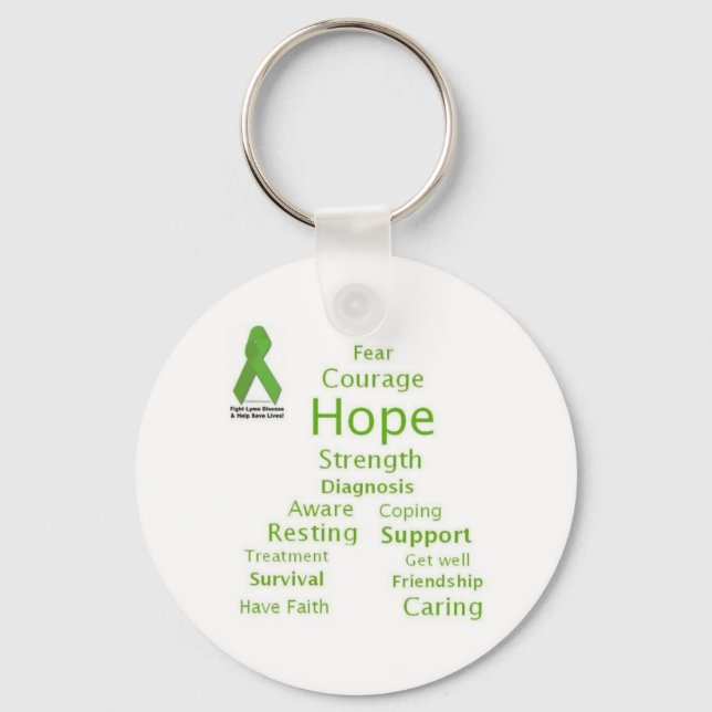 Hope for Lyme keychain (Front)