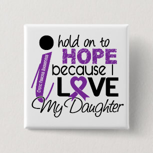 Hope For My Daughter Cystic Fibrosis 15 Cm Square Badge