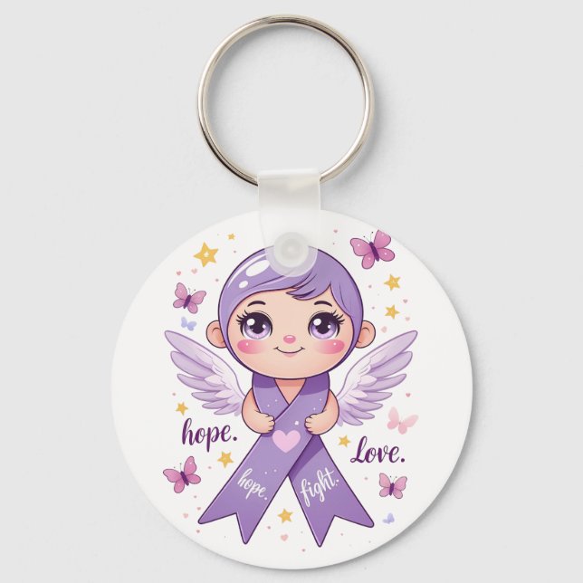 Hope for Pancreatic Cancer Fighters Key Ring (Front)