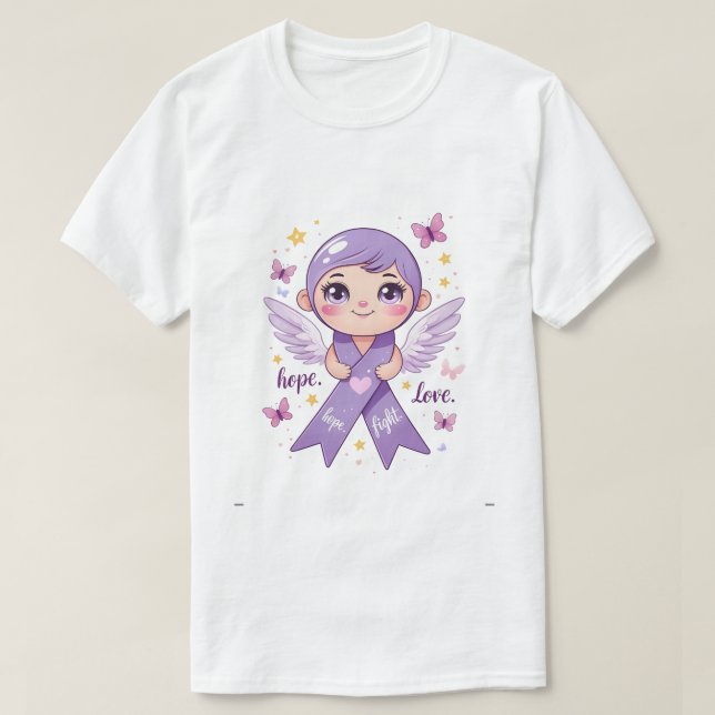 Hope for Pancreatic Cancer Fighters T-Shirt (Design Front)