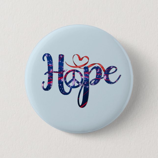 Hope For Peace Buttons (Front)