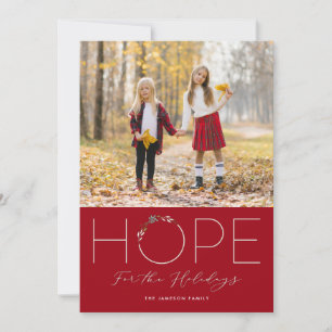 Hope for the Holidays Photo Card