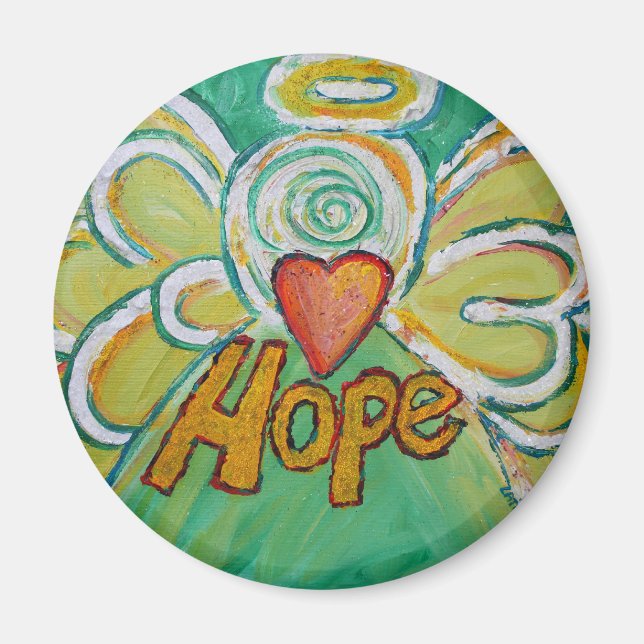 Hope Guardian Angel Word Custom Magnet (Front)