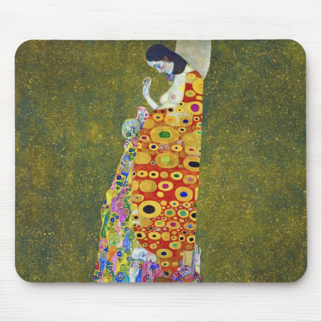 Hope, Gustav Klimt Mouse Mat (Front)