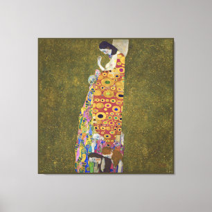 Hope, Gustav Klimt Poster Canvas Print