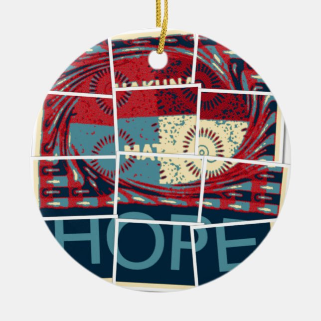 Hope Hakuna Matata Ceramic Tree Decoration (Front)