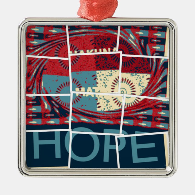 Hope Hakuna Matata Metal Tree Decoration (Front)