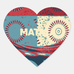 Hope Hakunamatata Lovely Inspirational Edgy vector Heart Sticker