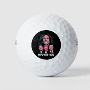 Hope Hate Heal Rise Kamala 2024 Golf Balls